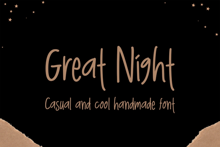 Great Night字体 1