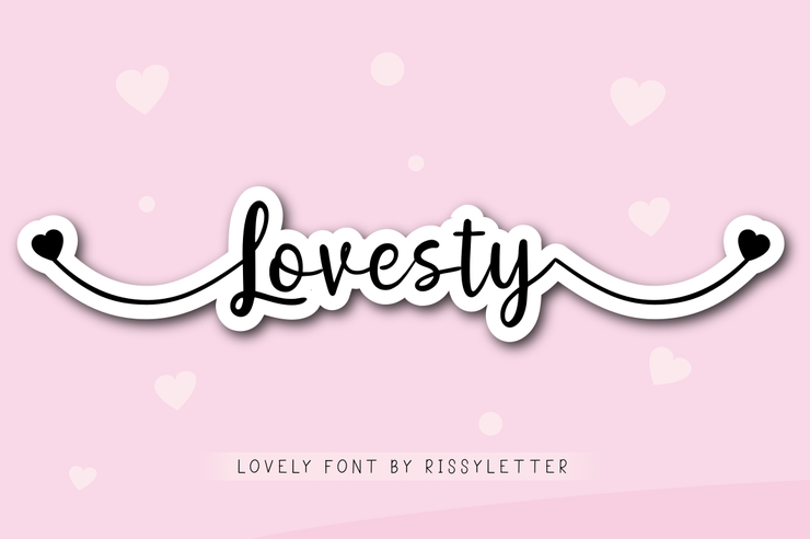 Lovesty字体 1