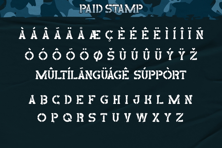 Paid Stamp字体 1