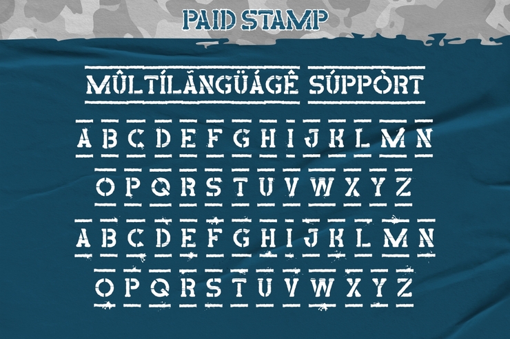 Paid Stamp字体 2