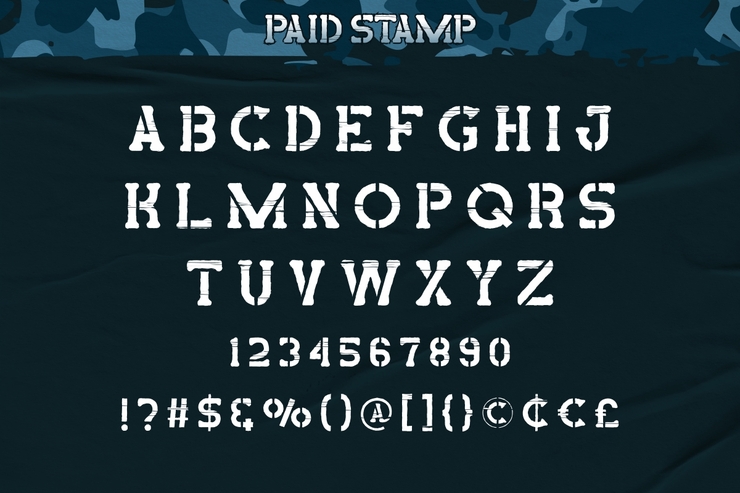 Paid Stamp字体 6
