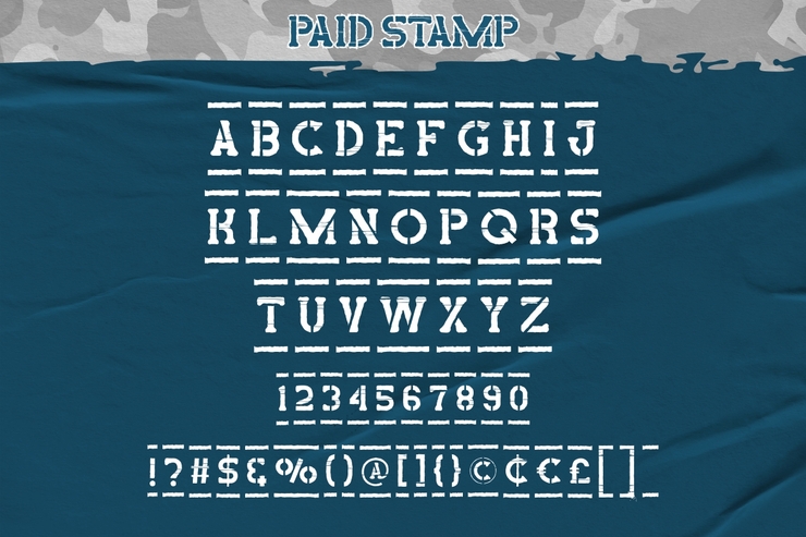 Paid Stamp字体 10