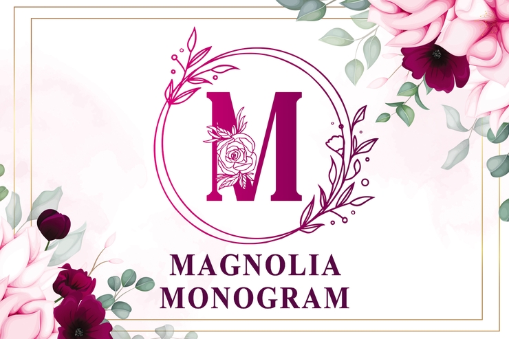 MAGNOLIA MONOGRAM字体 3