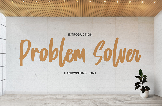 Problem Solver字体 1