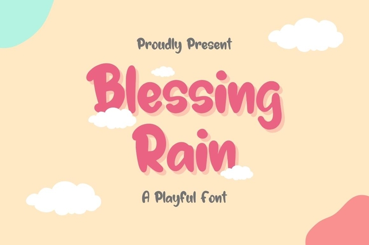 Blessing Rain字体 1