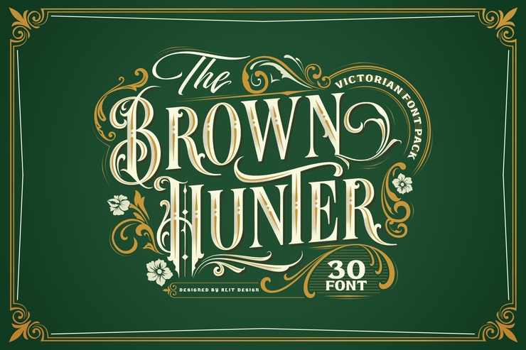 Brown Hunter Vic字体 5