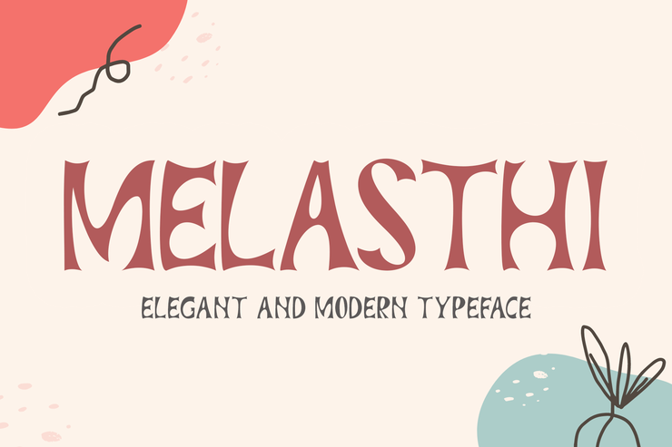 MELASTHI字体 2