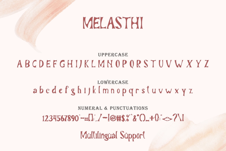 MELASTHI字体 5