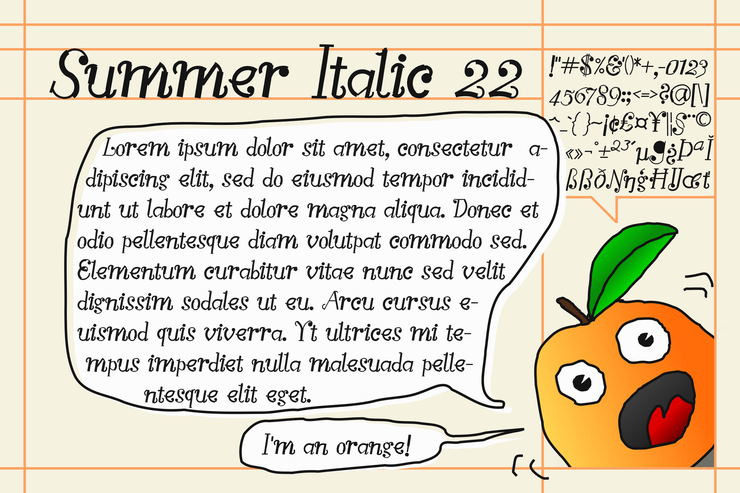 Summer Italic 22字体 2