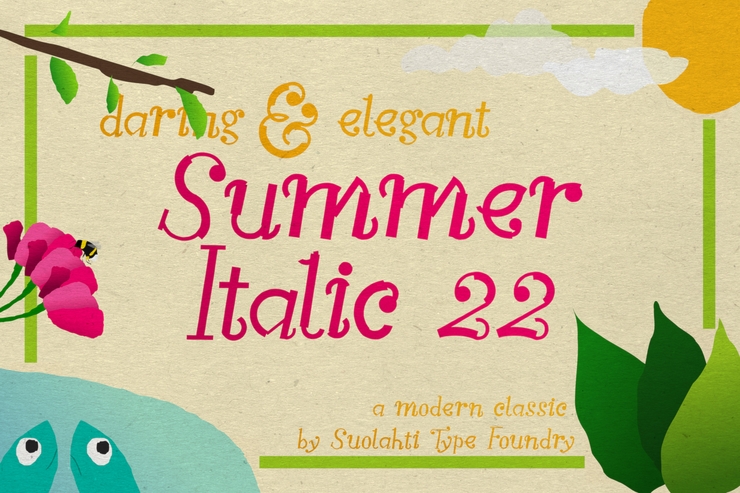 Summer Italic 22字体 4