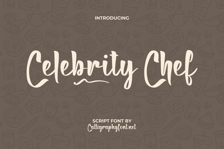 Celebrity Chef字体 9