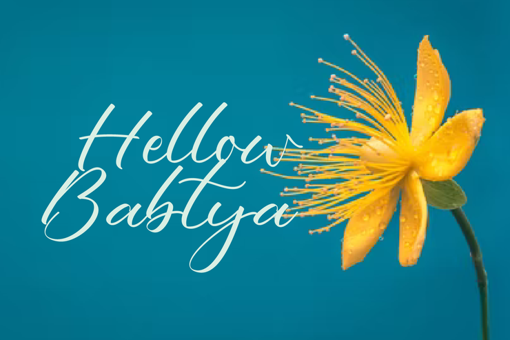 Hellow Babtya字体 2
