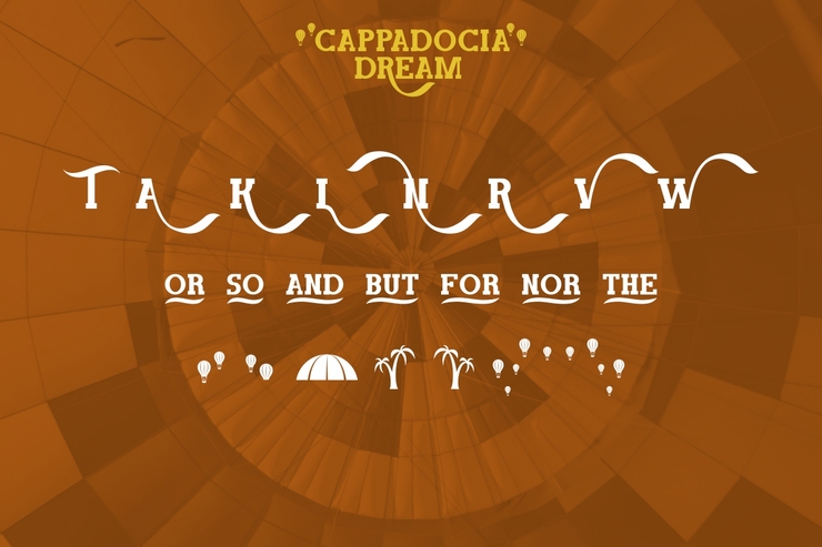 Cappadocia Dream字体 1