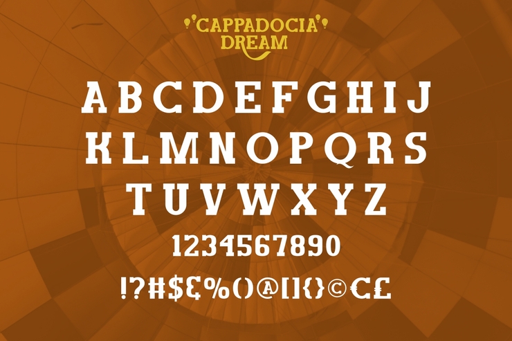 Cappadocia Dream字体 10