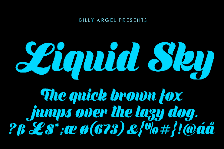 LIQUID SKY字体 6