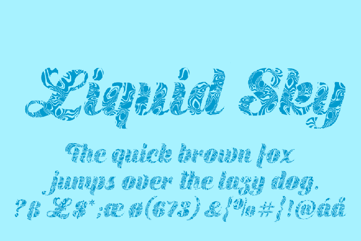 LIQUID SKY字体 9