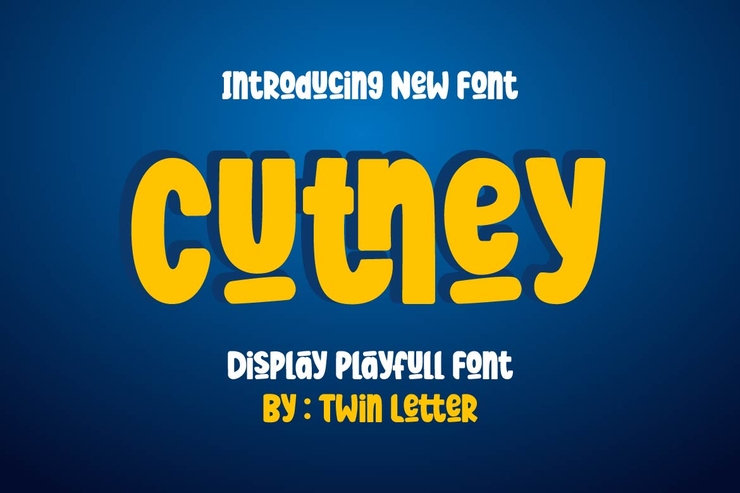 Cutney字体 6