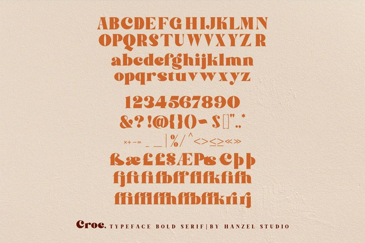 croc字体 10