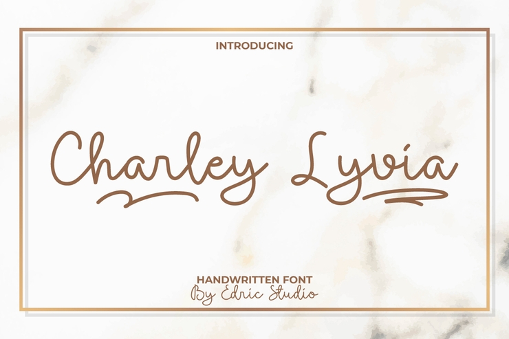 Charley Lyvia字体 4