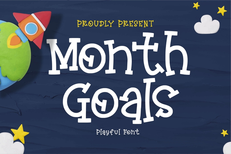 monthly goals字体 1