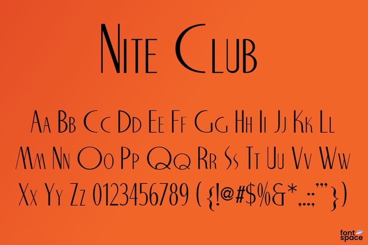 Nite Club字体 1