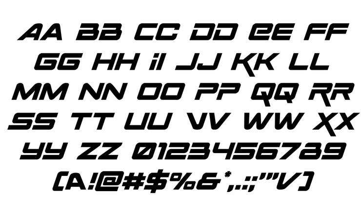 Space Ranger字体 2