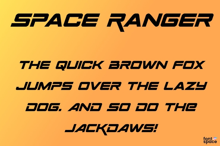 Space Ranger字体 4