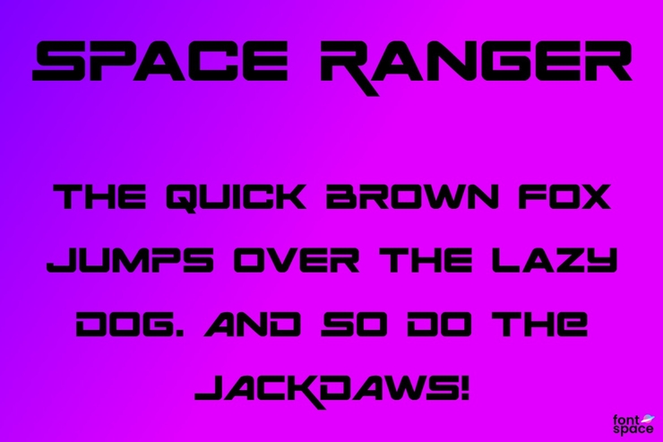 Space Ranger字体 5