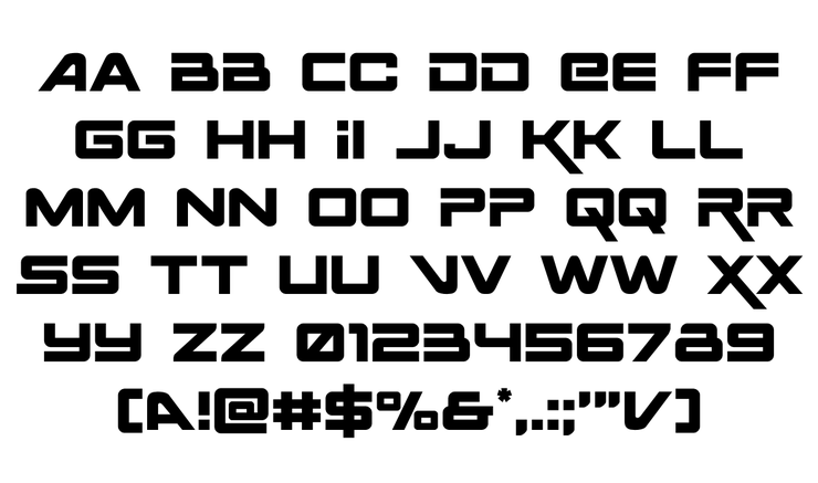 Space Ranger字体 6