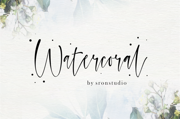 Watercoral字体 1