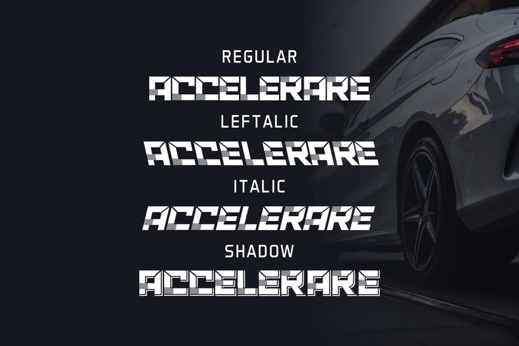 ACCELERARE字体 6