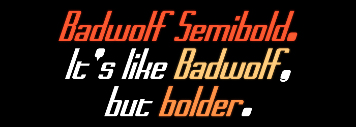 Badwolf字体 3