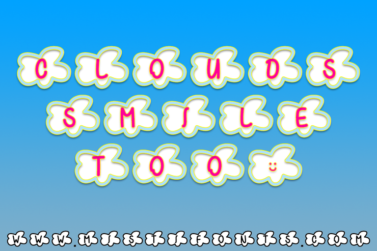 Clouds Smile Too字体 1