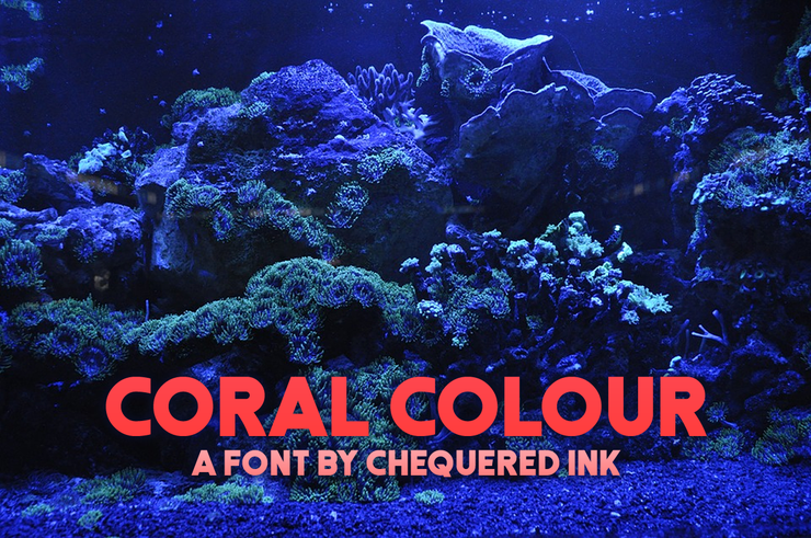 Coral Colour字体 1