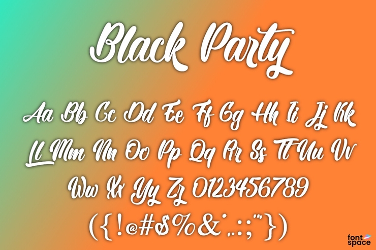 Black Party字体 1