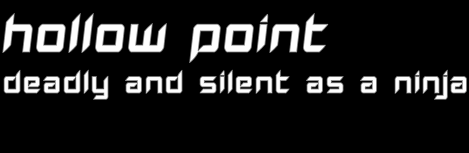 Hollow Point字体 1