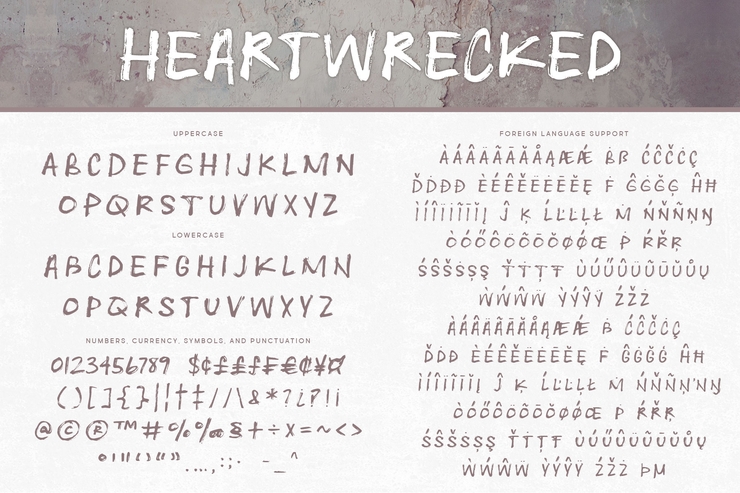 Heartwrecked字体 1