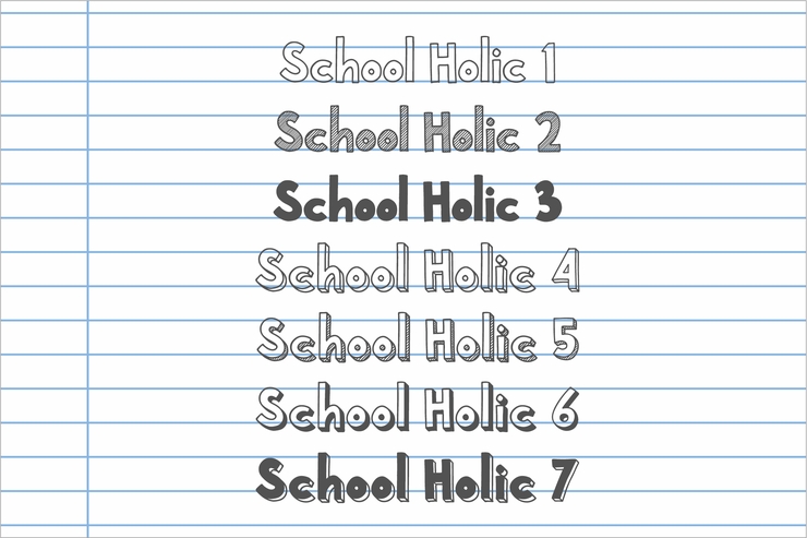 School Holic字体 2