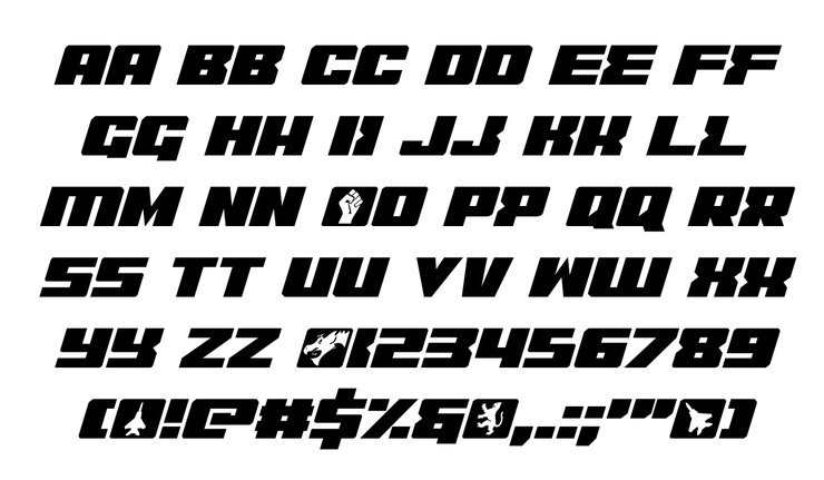 C.O.D.E.R.字体 2