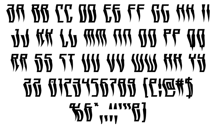 Swordtooth字体 4
