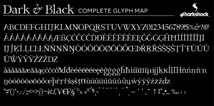 Dark & Black字体 2