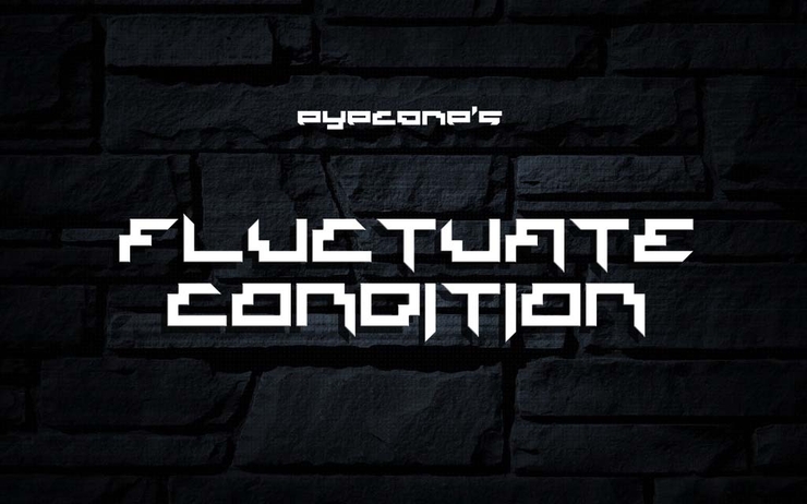 Fluctuate Condition字体 1