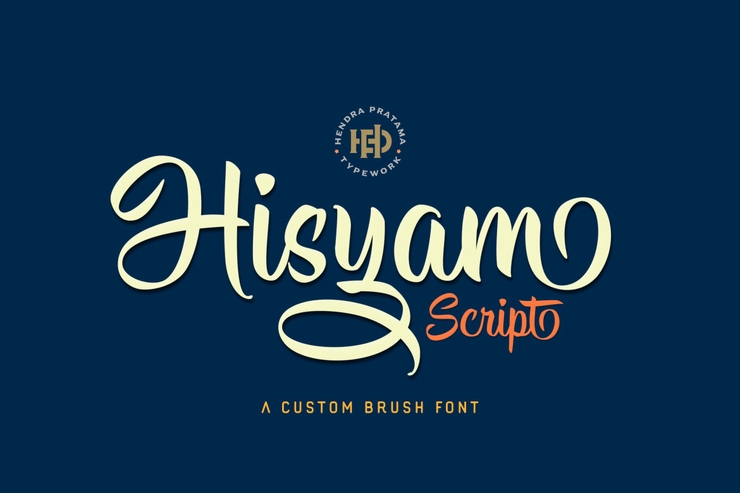 Hisyam Script字体 8