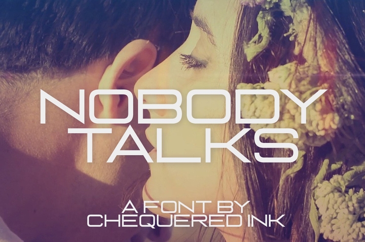 Nobody Talks字体 1