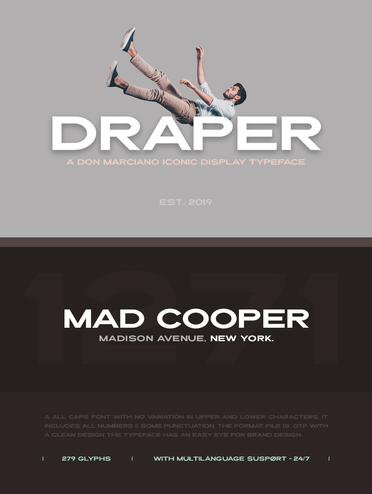 Draper字体 6