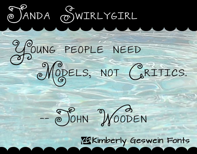 Janda Swirlygirl字体 1