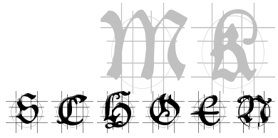 Hans Schoens Caps In Grid字体 1
