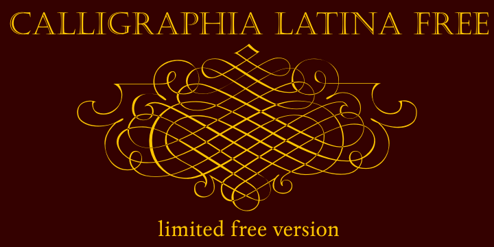 Calligraphia Latina字体 1