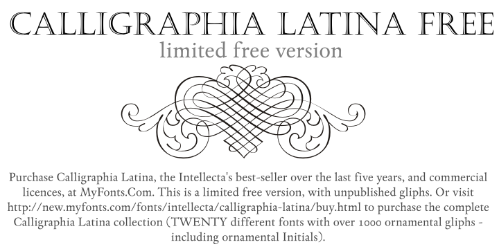 Calligraphia Latina字体 2