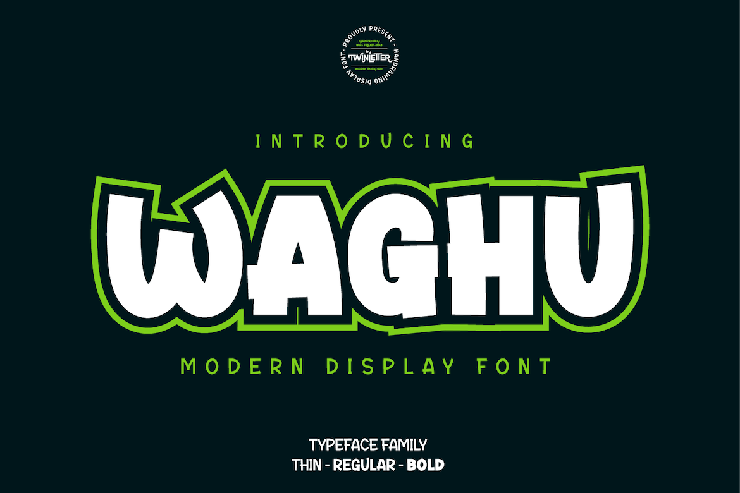 WAGHU字体 3